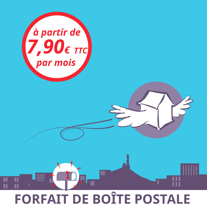 3 mois de boîte postale Marseille 5ème - Ouvrir une Boîte postale en France