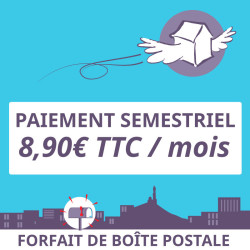 6 mois de boîte postale à Marseille 5ème - Ouvrir une Boîte postale en France