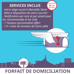 Domiciliation d'entreprises et d'associations à Marseille 5ème