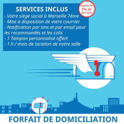 Domiciliation d'entreprises et d'associations à Marseille 7ème