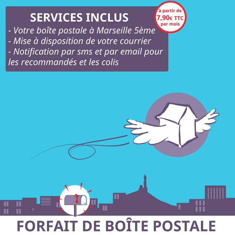 boîte postale Marseille 5ème - Ouvrir une Boîte postale en France