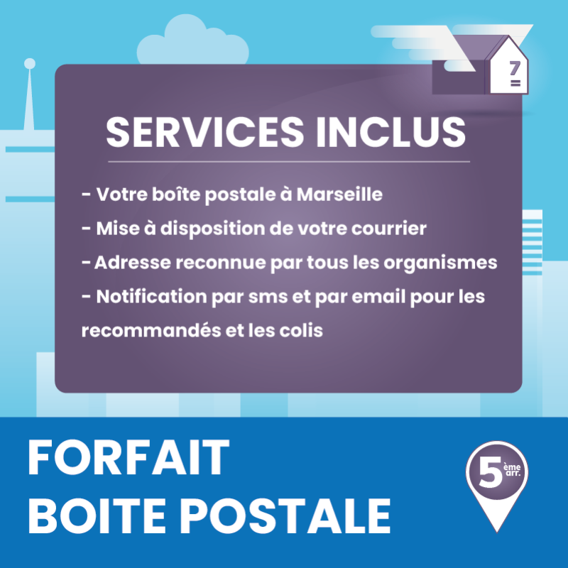 boîte postale Marseille 5ème - Ouvrir une Boîte postale en France