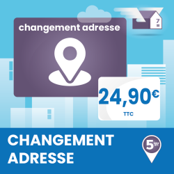 Changement d'adresse en ligne