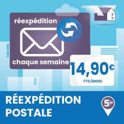 Réexpédition postale 4x / mois - Ouvrir une Boîte postale en France