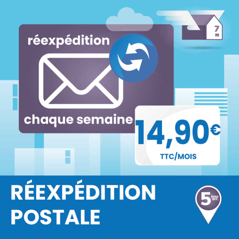 Réexpédition postale 4x / mois - Ouvrir une Boîte postale en France